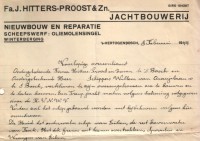 1944 voorlopige overeenkomst (a) Treupjacht voor Dhr Schippers